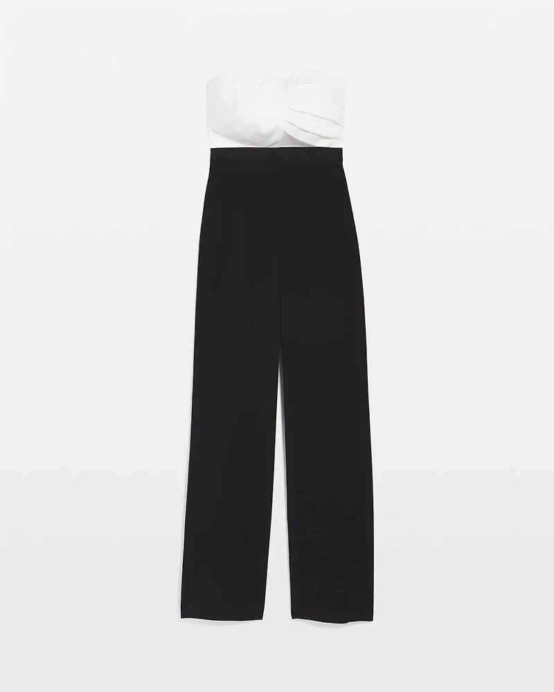 Strapless Draped Jumpsuit