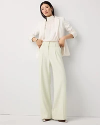 Double Waistband High Rise Wide Leg Pant