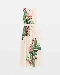 Crepe Sleeveless Maxi Dress