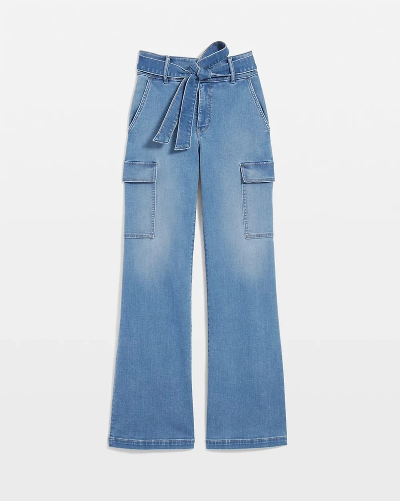 Extra High-Rise Wide-Leg Cargo Jeans