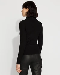 Essential Mock Neck Rib Sweater
