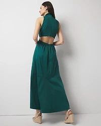 Cut-Out Collared Dress