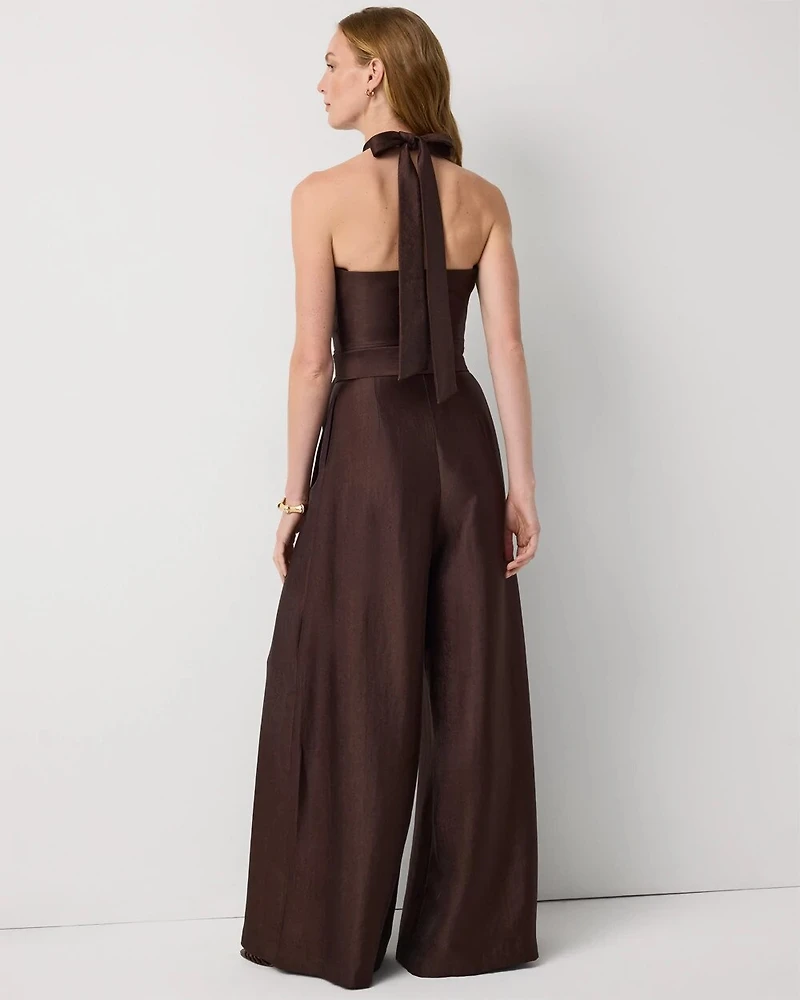 Belted Halter Jumpsuit
