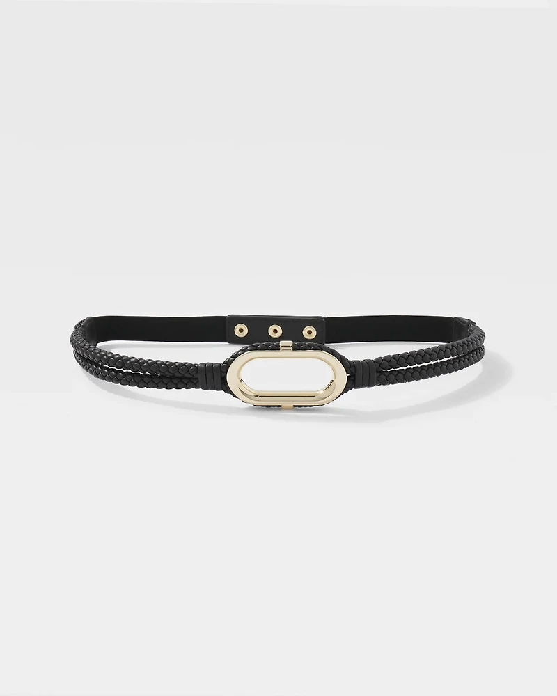 Braided Stretch Waist Belt