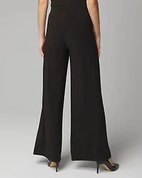 Matte Jersey Pleated Wide Leg Pant
