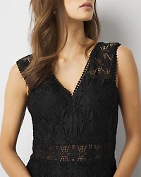 Petite Lace Cocktail Dress