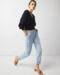 Mid-Rise Pret-A-Pedi Straight Cropped Pants