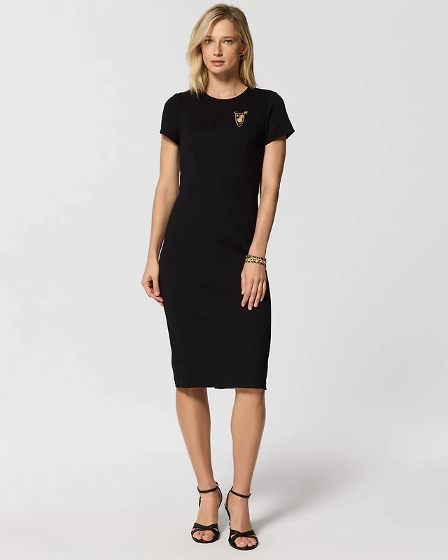 Short Sleeve Sheath Dress