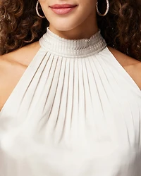 Halter Pleated Shell