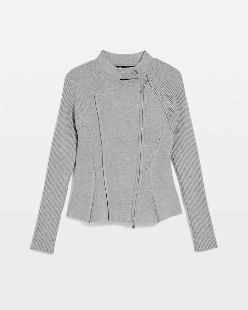 Moto Sweater Jacket