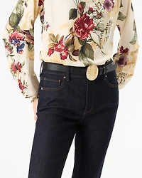 Etched Mixed Metal Pant Belt