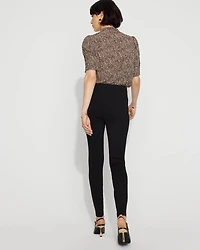 Side-Pleat Ponte Legging
