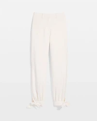 Sequin Pinstripe Tapered Ankle Pant