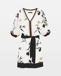 Petite Smocked Blouson Dress