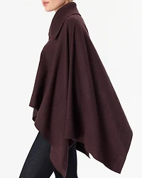 Split Neck Sweater Poncho