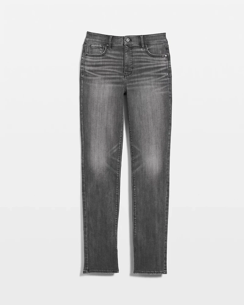 High Rise Byna Slim Jean with Slits