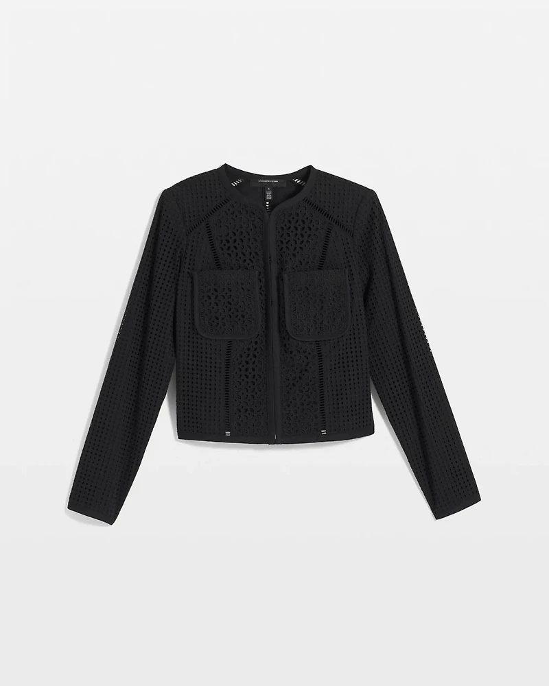 Petite Eyelet Jacket