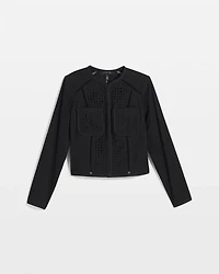 Petite Eyelet Jacket