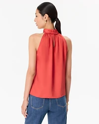 Mockneck Satin Shell