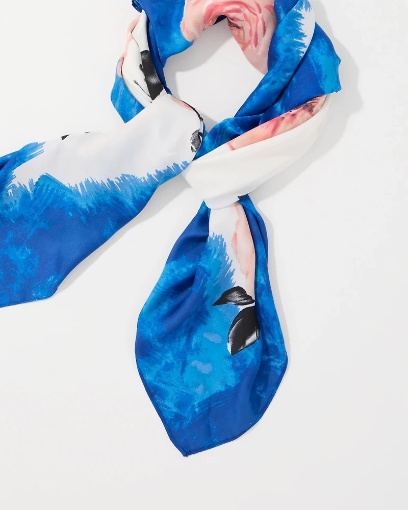 Floral Square Scarf