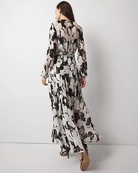 Petite Abstract Floral Maxi Dress