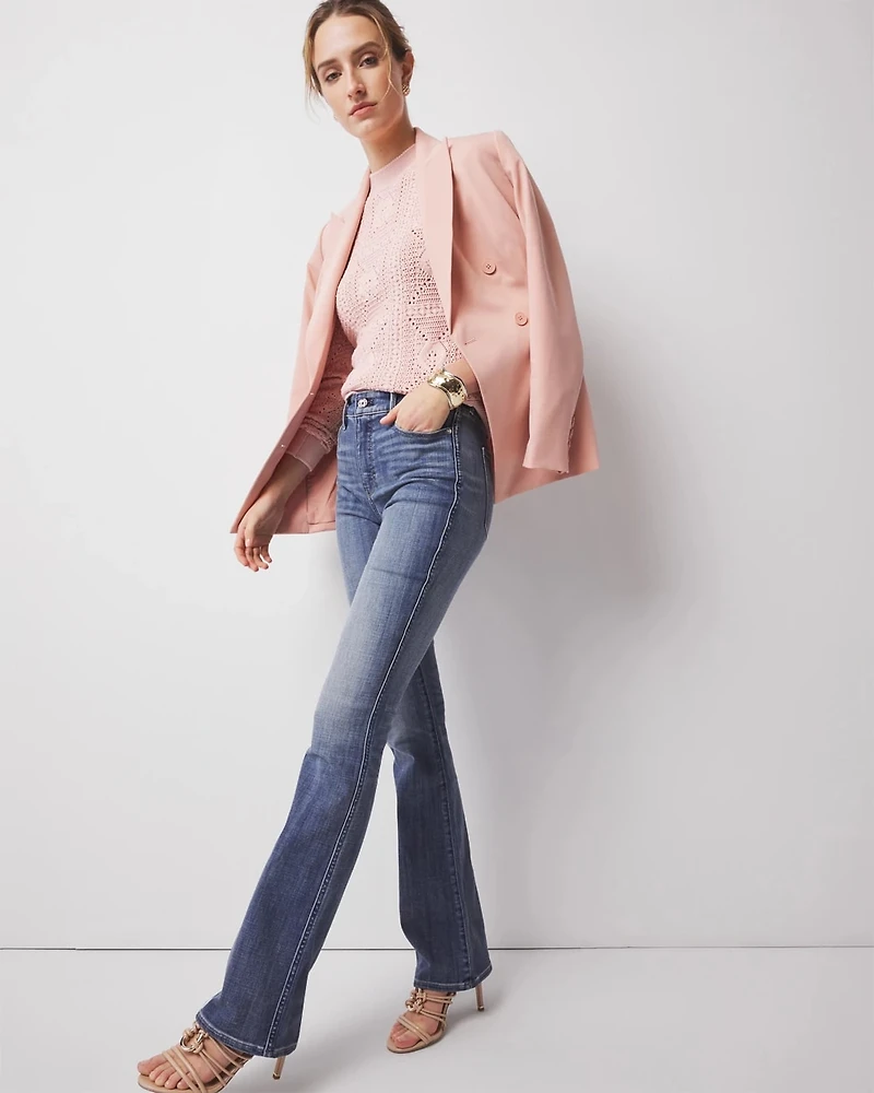 High-Rise Skinny Flare Jeans