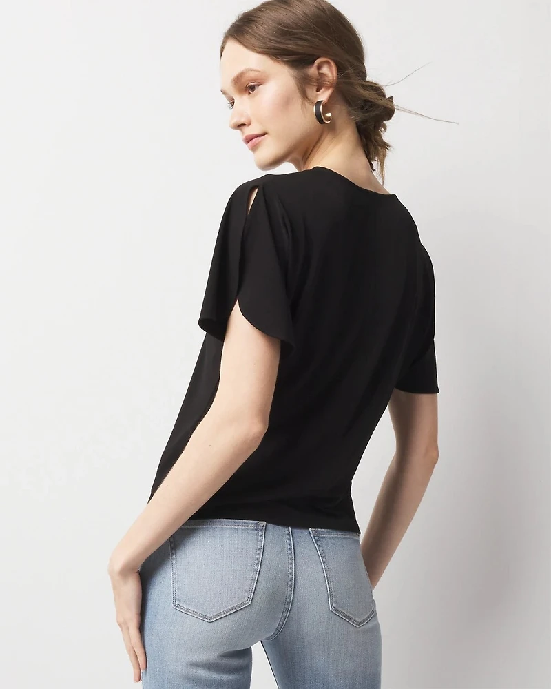 Flutter-Sleeve Top