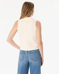 Doubled-Breasted Sweater Vest
