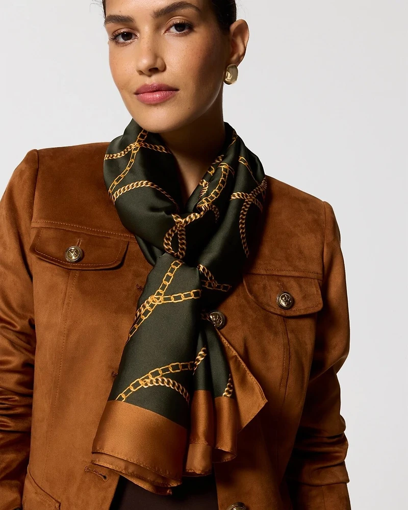 Chain Print Scarf Wrap