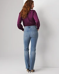 High-Rise Novelty Pocket Bootcut Jean