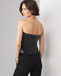 Faux Leather Bustier