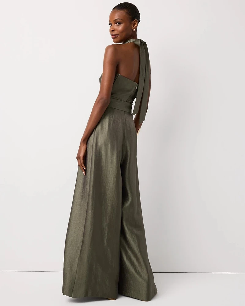 Belted Halter Jumpsuit