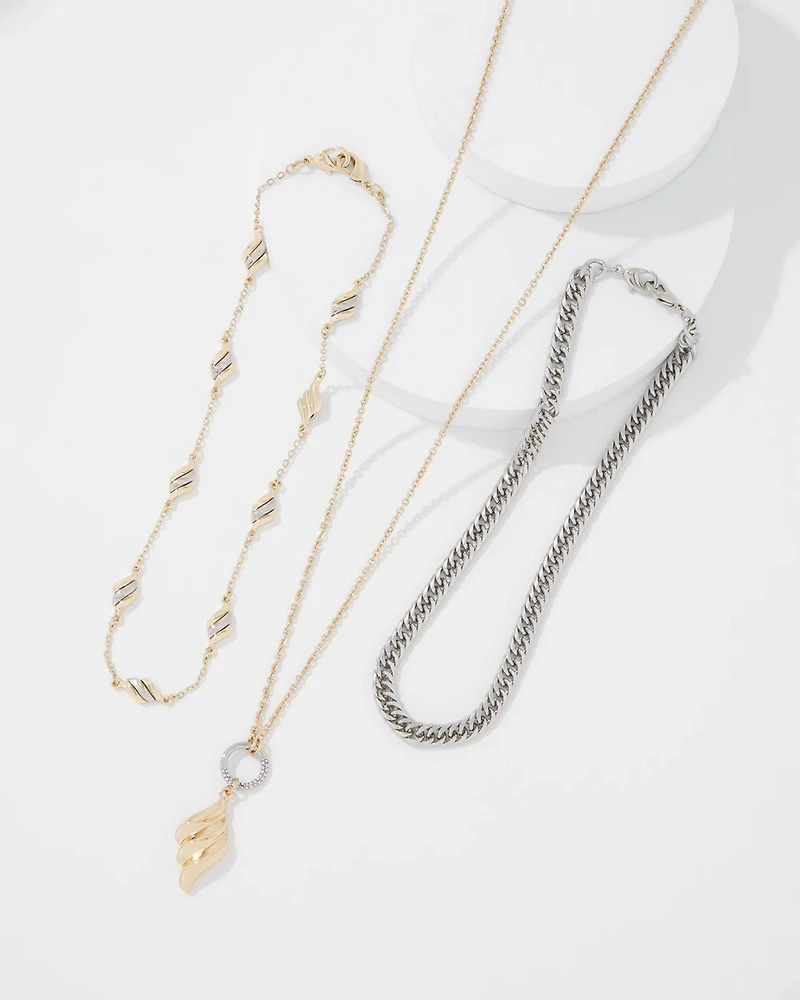 Sculptural Wave Convertible Necklace