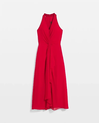Sleeveless Chiffon Ruffle Dress
