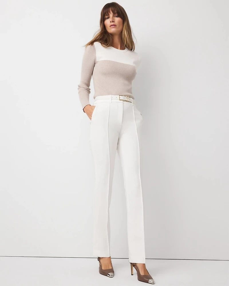Double Weave Zoey Straight Pant