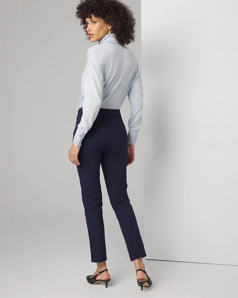 Petite Mid-Rise Stovepipe Pants