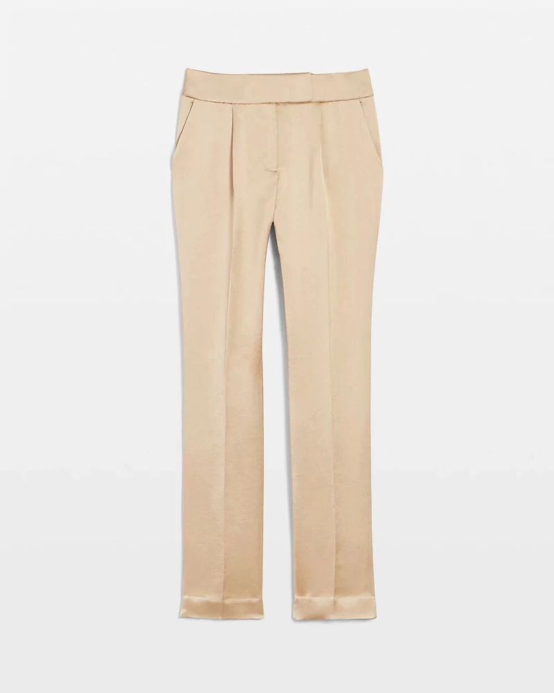 Petite Zoey Satin Straight Leg Pant