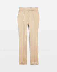 Petite Zoey Satin Straight Leg Pant