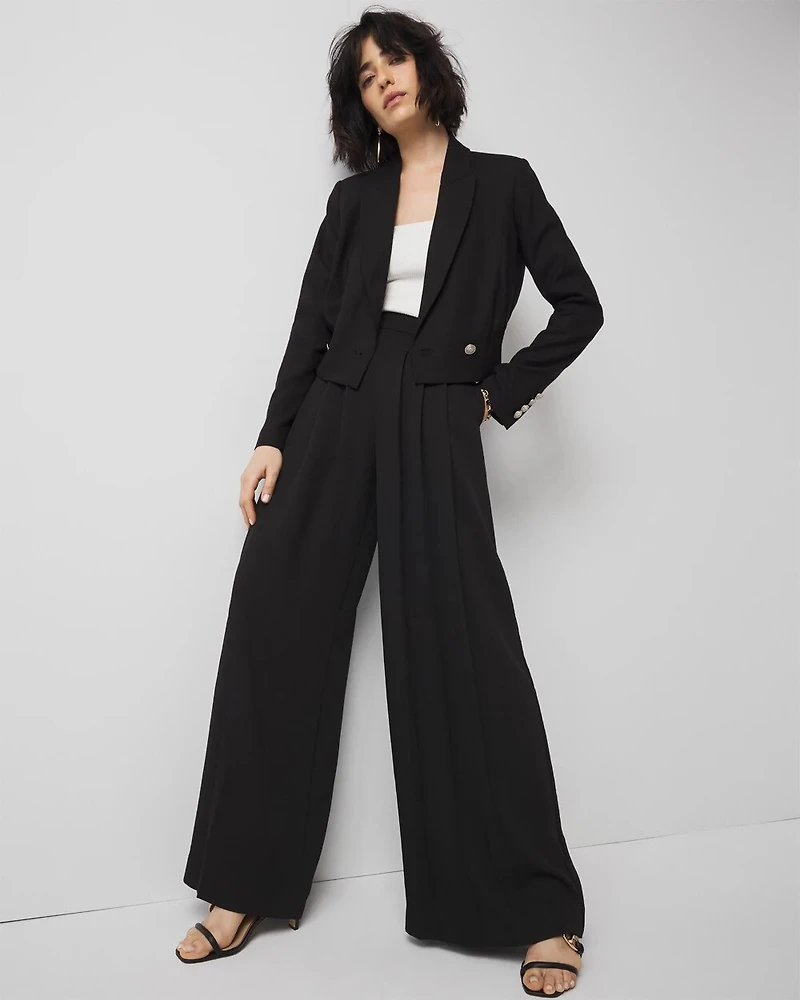 Cropped Double-Breasted Jacket