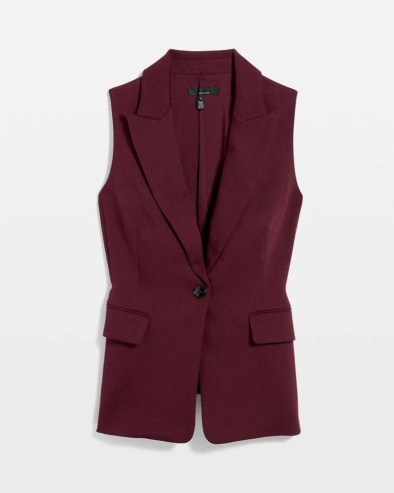 One-Button Tailored Vest