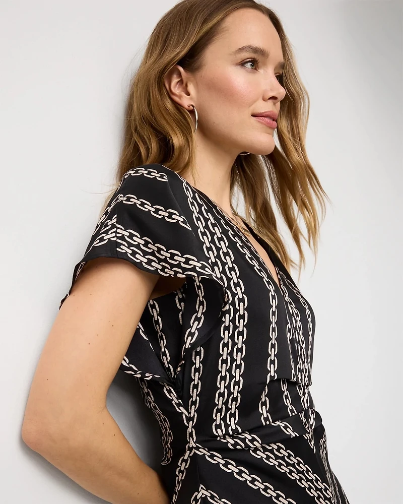 Ruched Satin Midi Dress