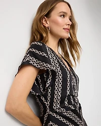 Ruched Satin Midi Dress