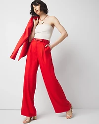 Petite Pleated Wide Leg Pant