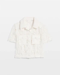 Short Sleeve Lace Jacket