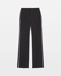 High-Rise Relaxed Trouser with Piping