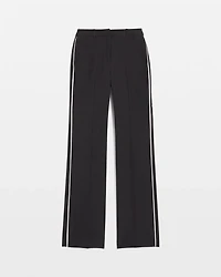 High-Rise Relaxed Trouser with Piping