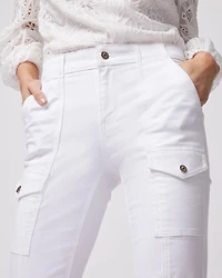 High-Rise Cargo Skinny Flare Jeans