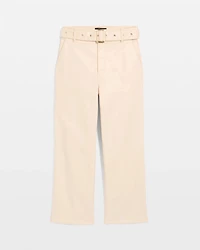 Extra High Rise Coated Wide-Leg Crop