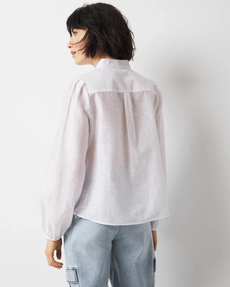 Floral Cutwork Shirt