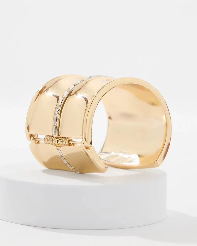 Bamboo Hinge Cuff Bracelet